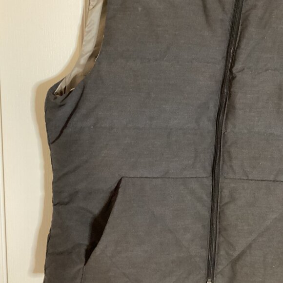 Eddie Bauer Men's Gray Sleeveless Vest Goose Down Size XL - Picture 2 of 9